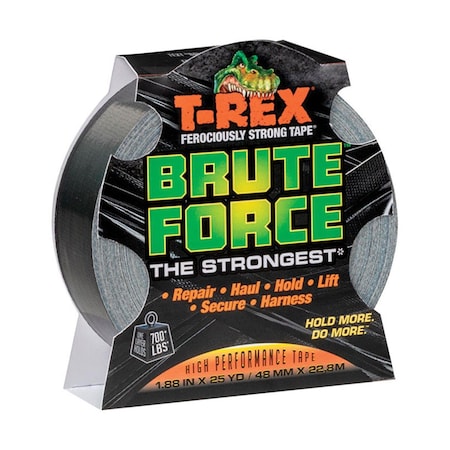 T-Rex Products T-Rex  Brute Force 1.88 in. x 25 Yards Black Duct Tape T-5774